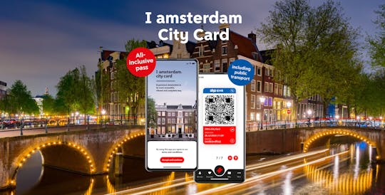 Karta I Amsterdam City Card ważna przez 24, 48, 72, 96 lub 120 godzin