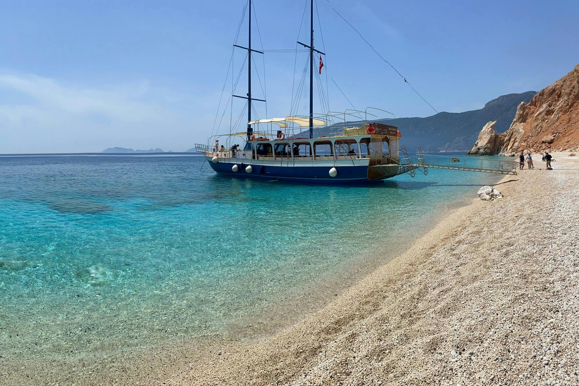 Sunset boat cruise to Sulu Island from Adrasan Bay with dinner