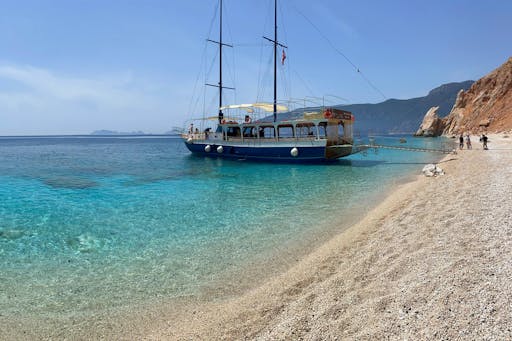 Sunset boat cruise to Sulu Island from Adrasan Bay with dinner