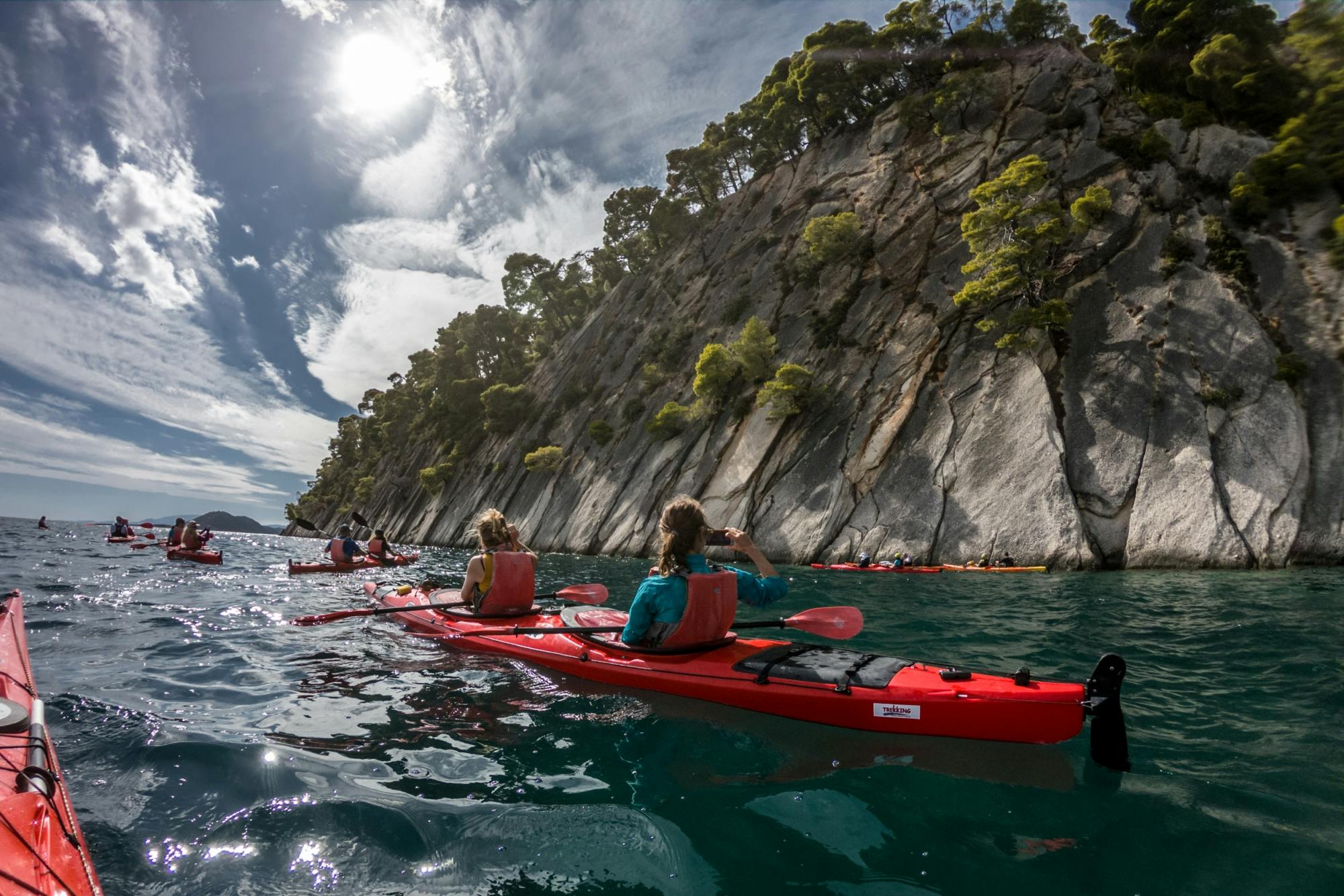 Kajak- en snorkelavontuur in de Blauwe Grot in Lefkada