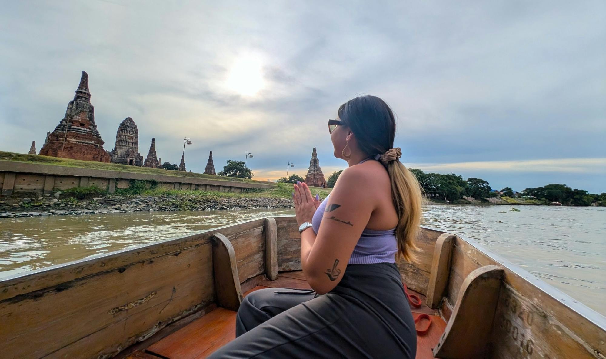 Tour privado de cauda longa em Ayutthaya saindo de Pattaya