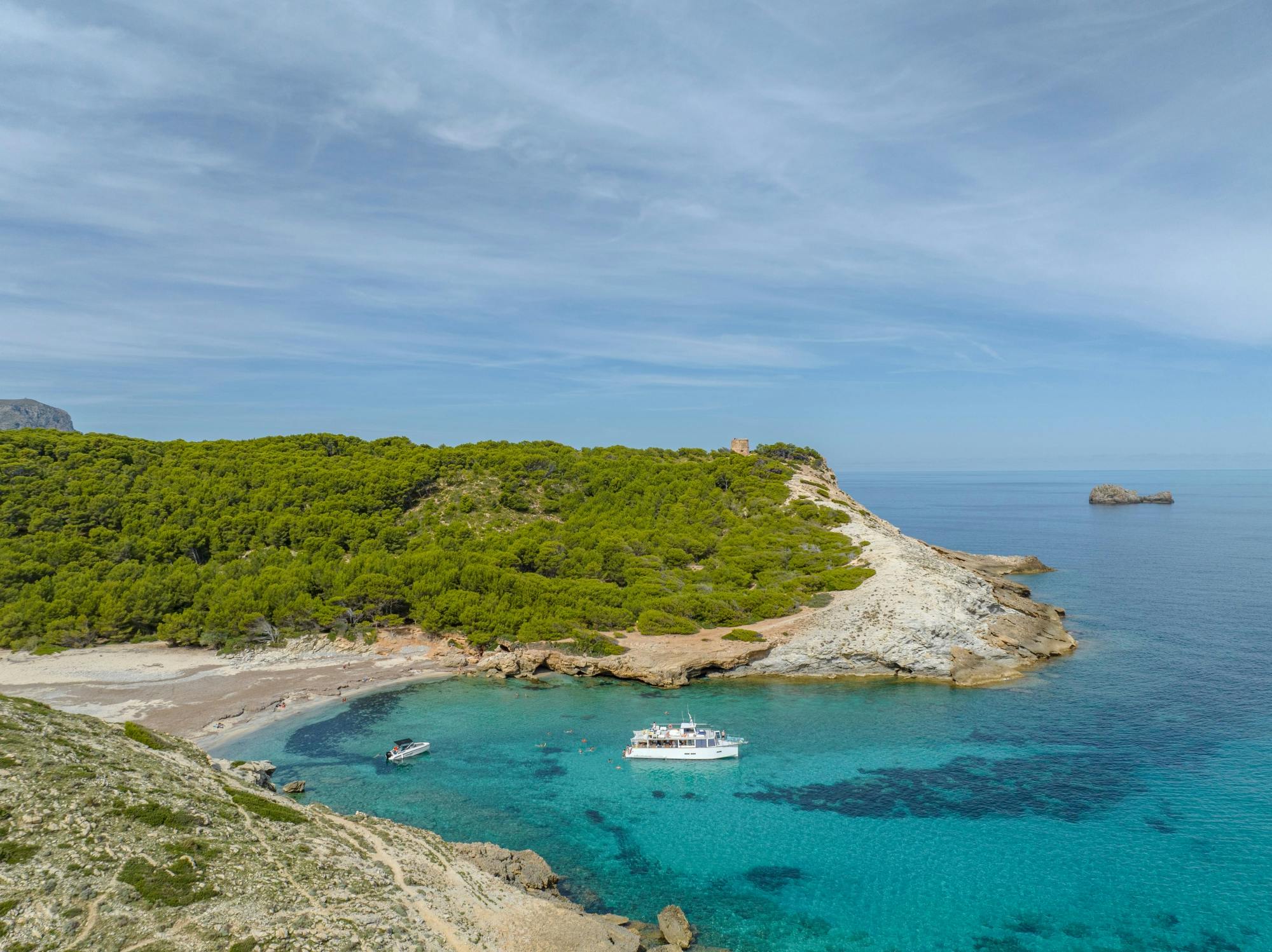 Tour en barco por la tarde Mallorca Dreams con transporte