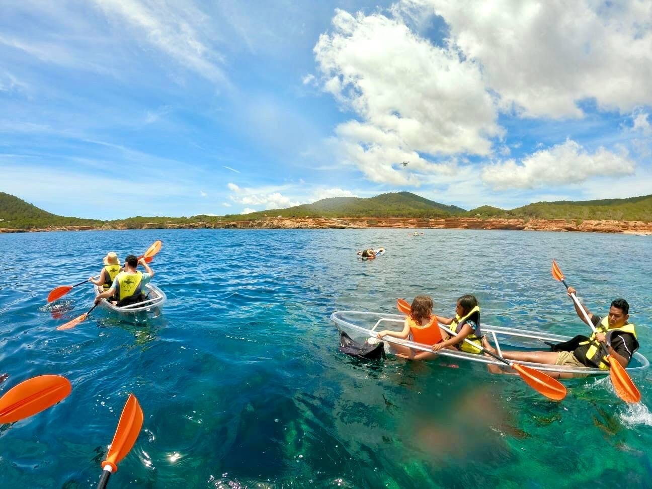 Transparent Kayak and Sup Tour Ibiza