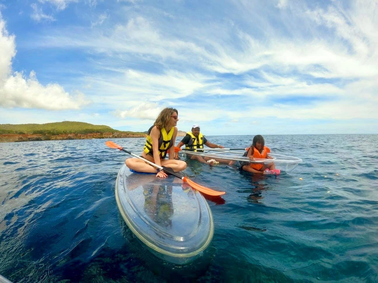 Transparent Kayak and Sup Tour Ibiza