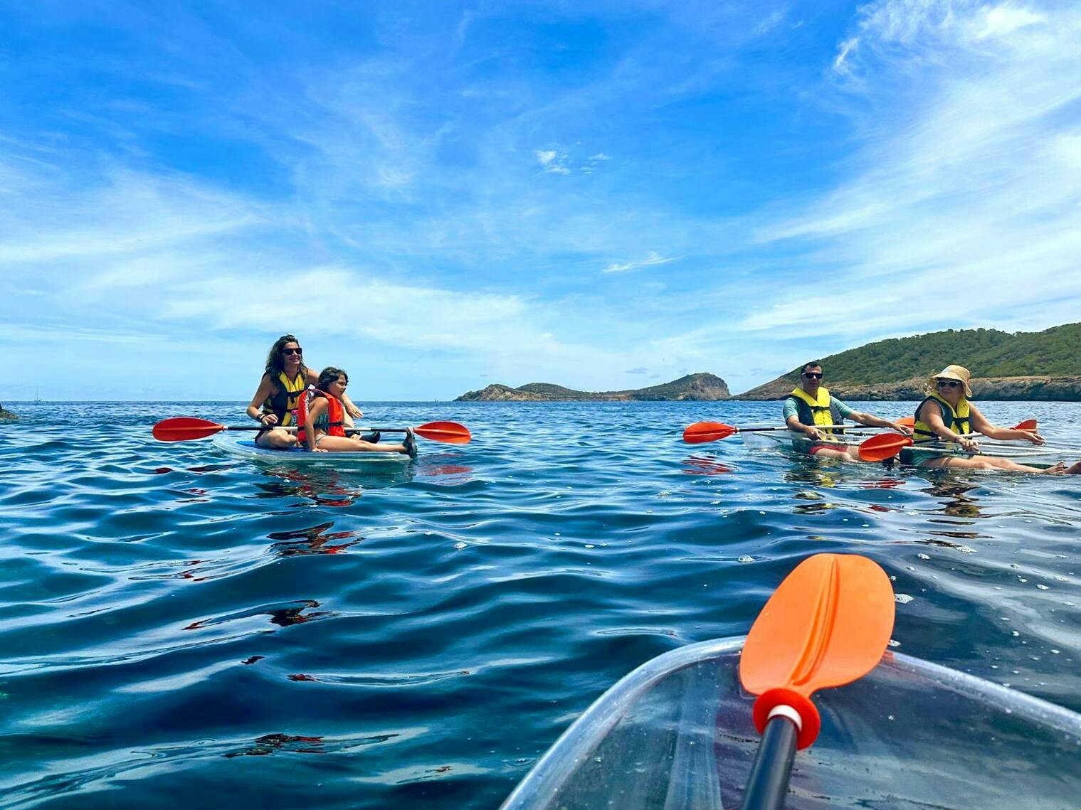 Transparent Kayak and Sup Tour Ibiza