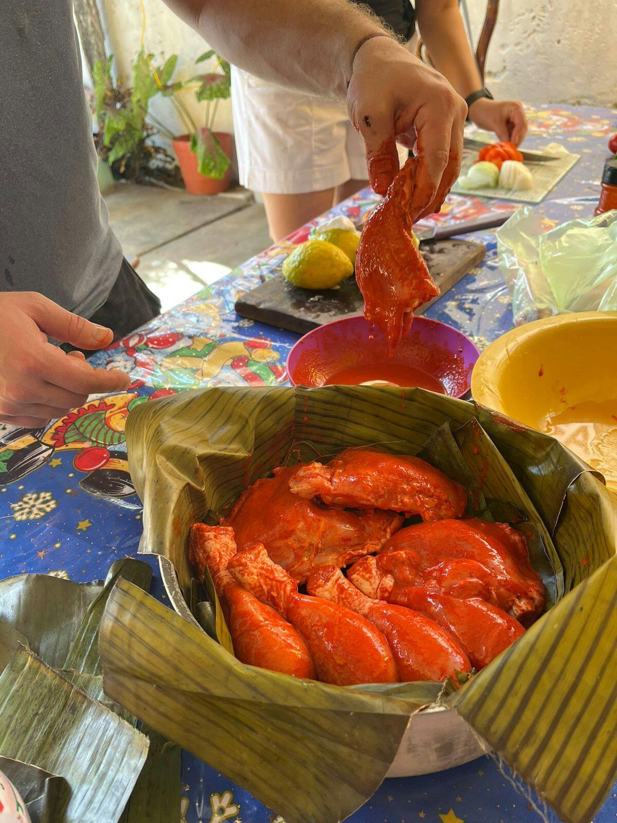 Mercado, degustación y clase de cocina.