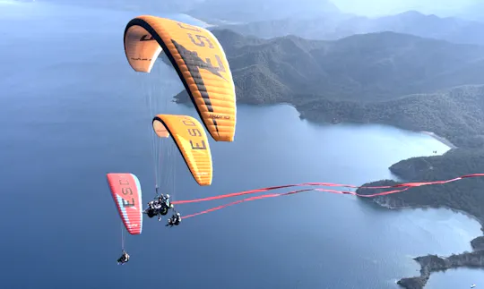 Paragliden op de berg Tahtali in Kemer, inclusief kabelbaan en vervoer