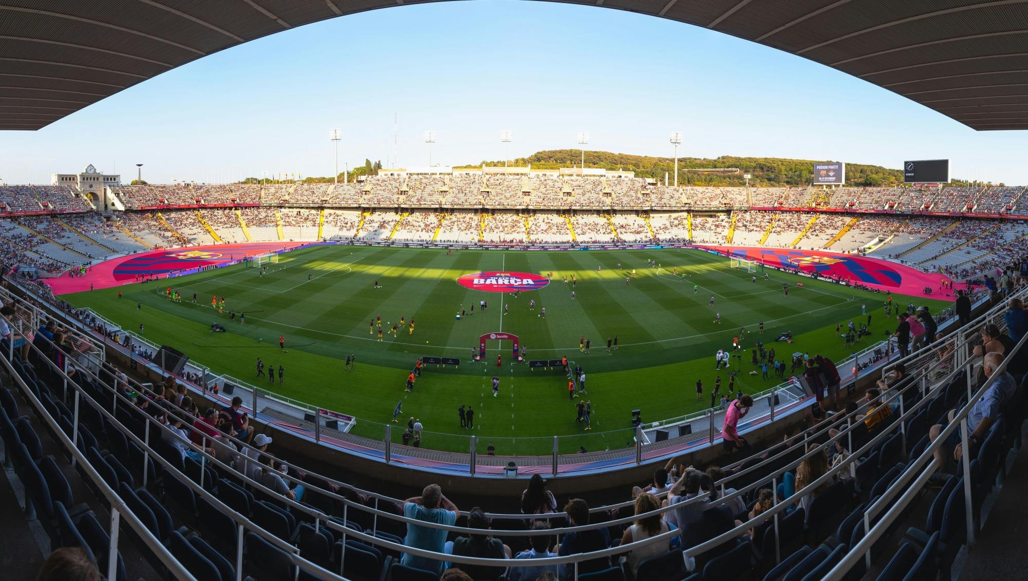 FC Barcelona match at Olympic Stadium