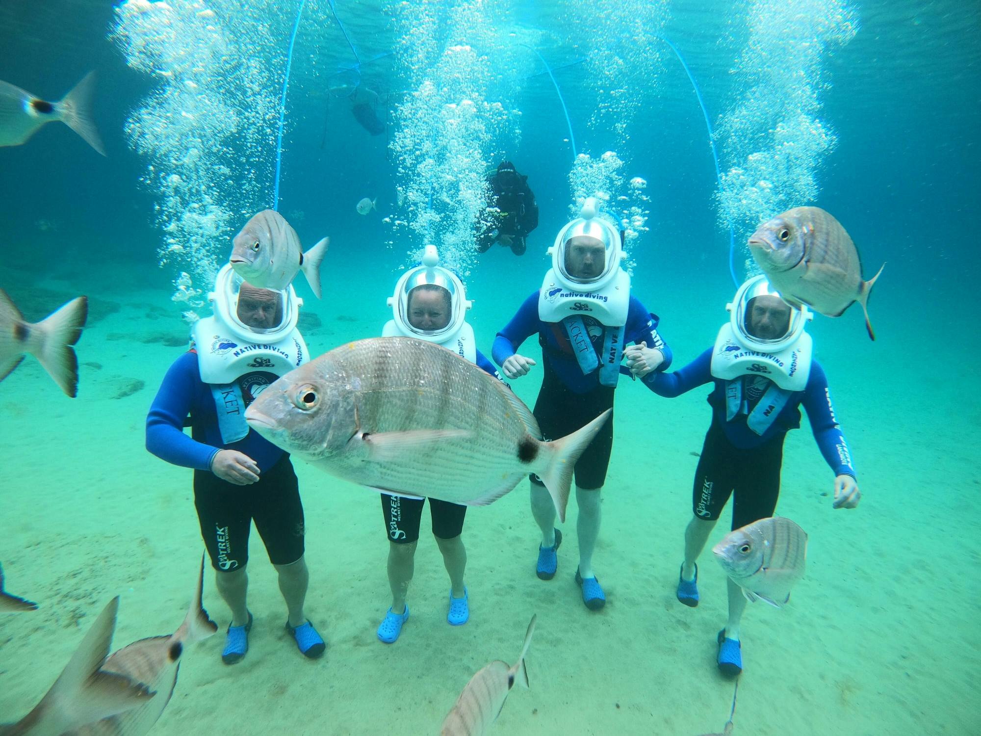 Expérience de marche sur les fonds marins à Lanzarote avec Sea Trek