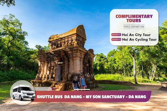 Retour shuttlebus naar My Son Sanctuary vanuit Da Nang