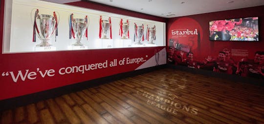 Entrance ticket to the Liverpool FC museum in Anfield Stadium