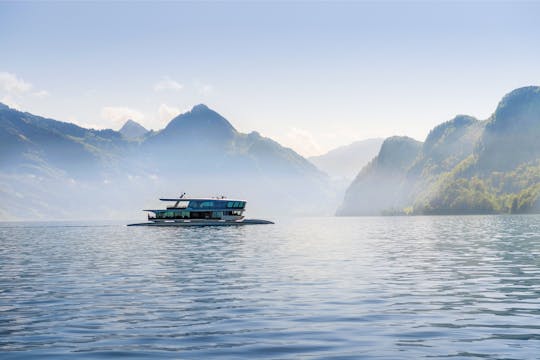 Cruzeiro de catamarã de 1 hora no Lago Lucerna