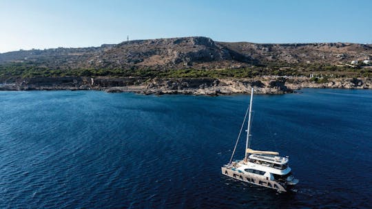 Rhodes East Coast Semi Private Catamaran Cruise Ticket