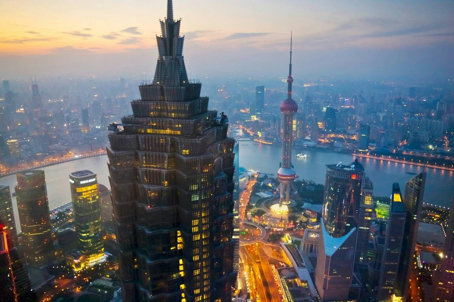 Eintrittskarte für die Sightseeing-Halle im 88. Stock des Shanghai Jinmao Tower