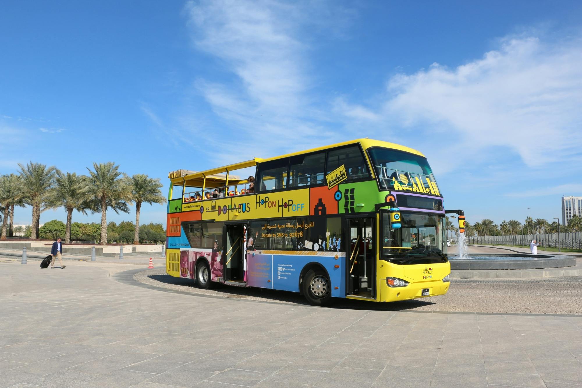 24-hour hop-on-hop-off Doha bus tour