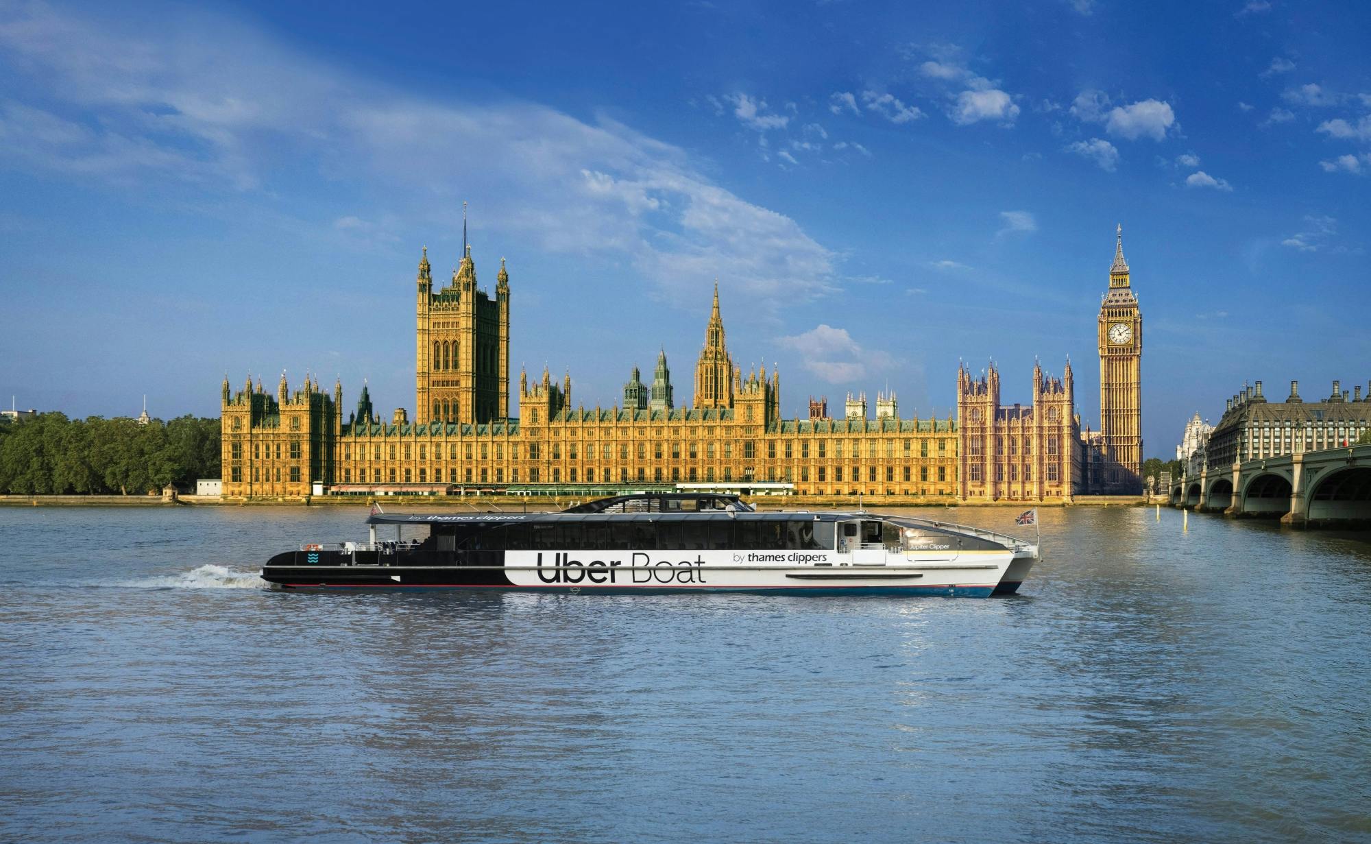 Uber Boats da Thames Clippers - bilhetes hop-on hop-off de um dia