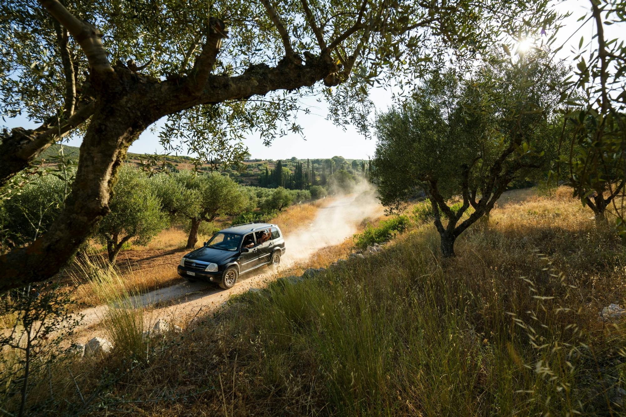 Zakynthos dorpen, strand & klooster 4x4 tocht