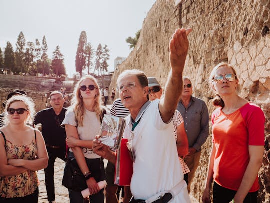 Visita guiada en grupo reducido a Herculano con un arqueólogo