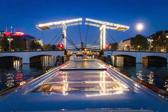 Crucero nocturno Felices Fiestas en Ámsterdam