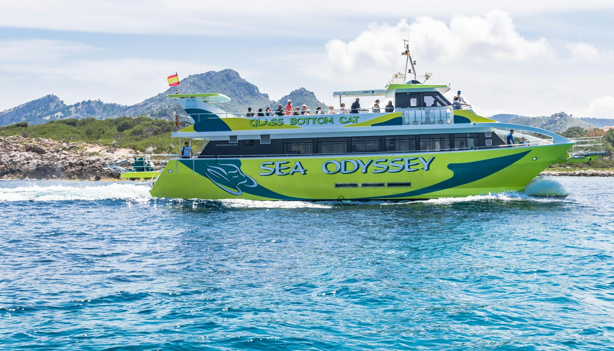 Boat Trip on a Glassbottom Catamaran from Font de Sa Cala