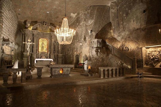 Visite guidée de la mine de sel de Wieliczka à partir d'un point de rendez-vous