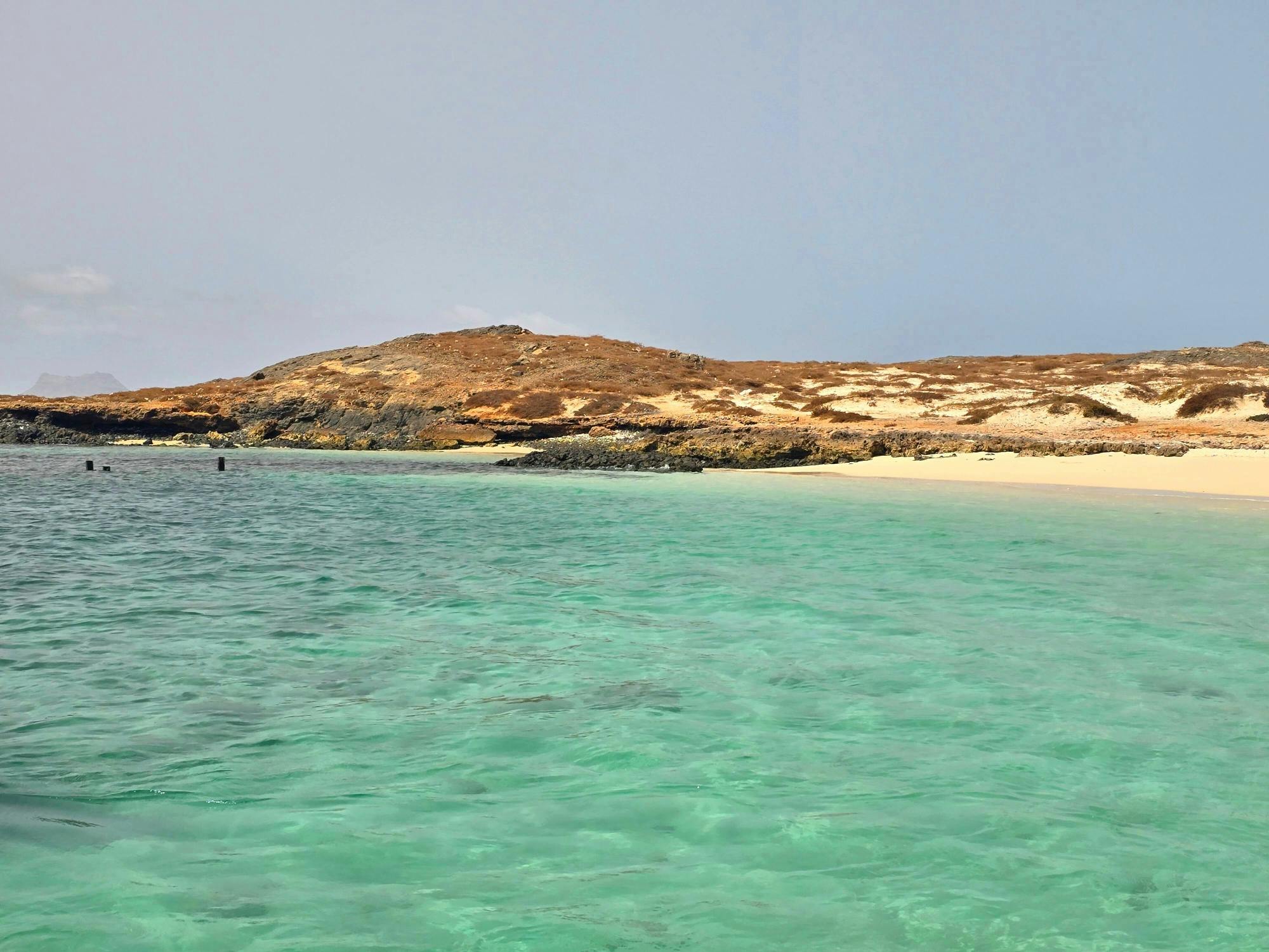 Chaves Bay boat cruise in Boa Vista with swim stop