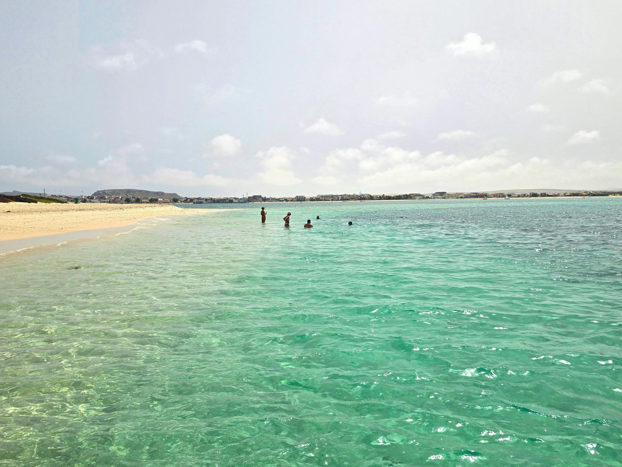 Chaves Bay boat cruise in Boa Vista with swim stop