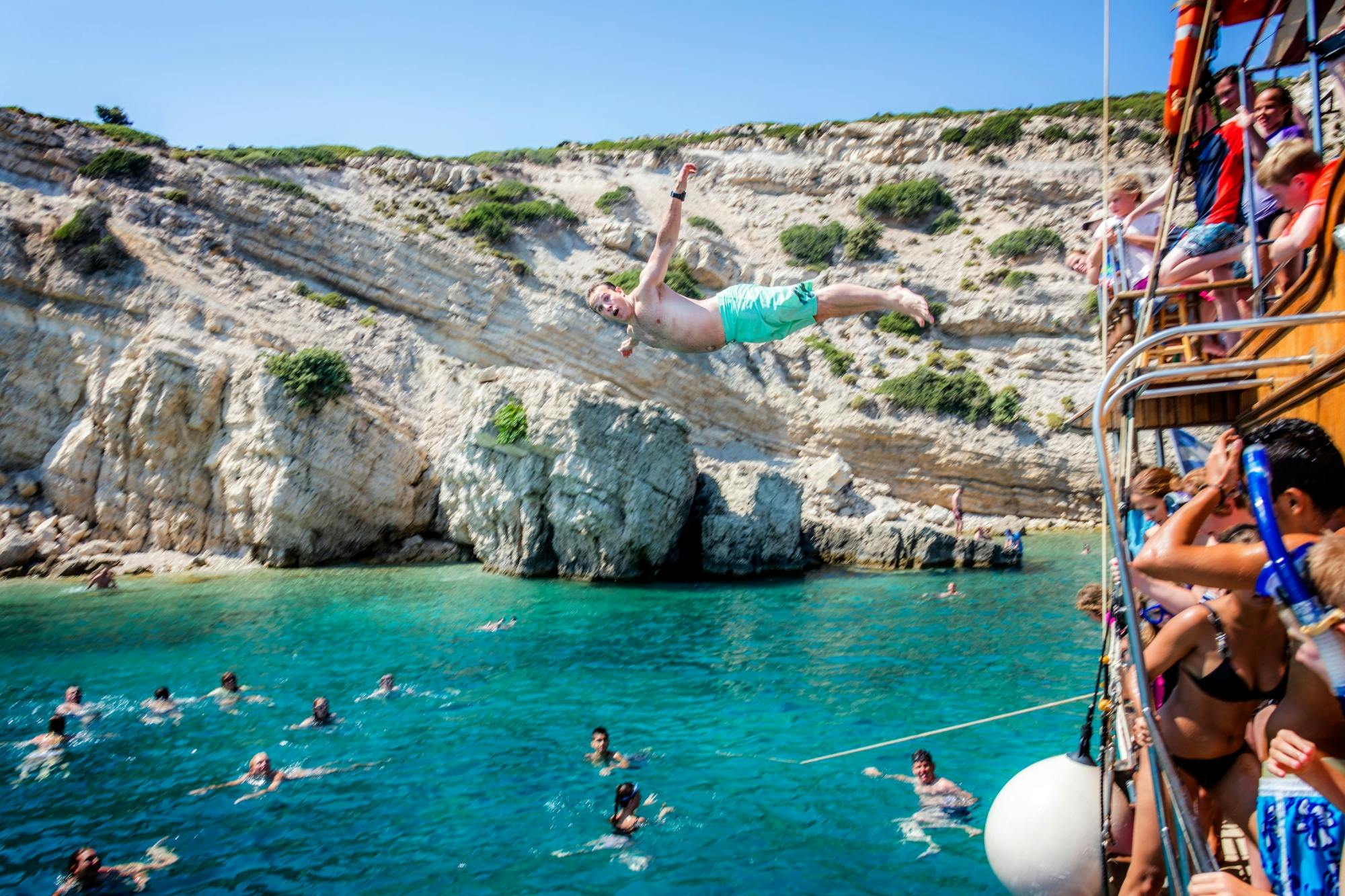 Private Kefalos Bay boat trip with barbecue