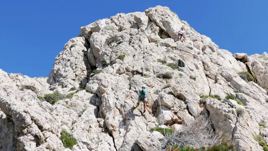 Rotsklimmen in Karpathos