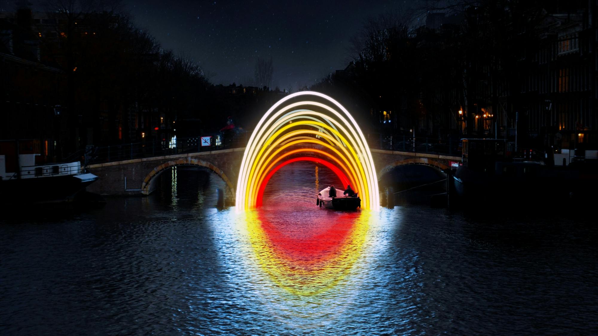 Rejs statkiem po Amsterdam Light Festival z audioprzewodnikiem