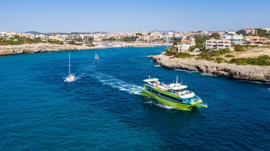 Excursión en barco de ida y vuelta por la costa este de Mallorca desde Porto Cristo