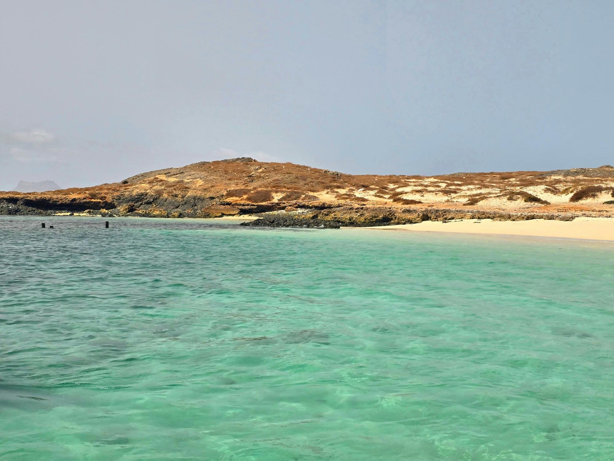 Chaves Bay boat cruise in Boa Vista with swim stop