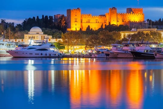 Rhodes by Night Medieval City Guided Tour Plus Dinner and More