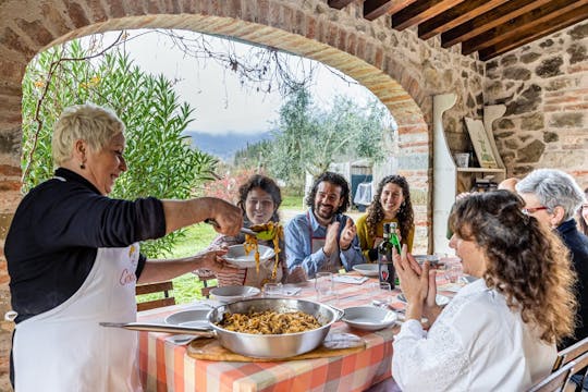 Dining Experience at a local's Home in Cortona with Show Cooking