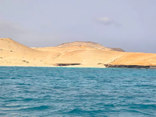 Chaves Bay boat cruise in Boa Vista with swim stop