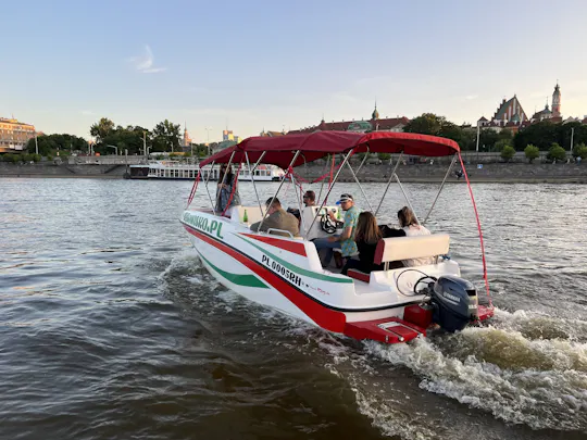 Cruzeiro panorâmico pelo rio Vístula em Varsóvia