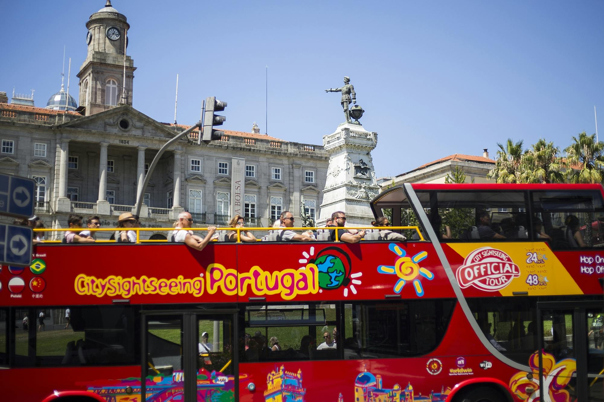 Tour hop-on hop-off de ônibus pelo Porto