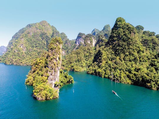 Parc national de Khao Sok avec croisière en bateau à longue queue au départ de Khao Lak