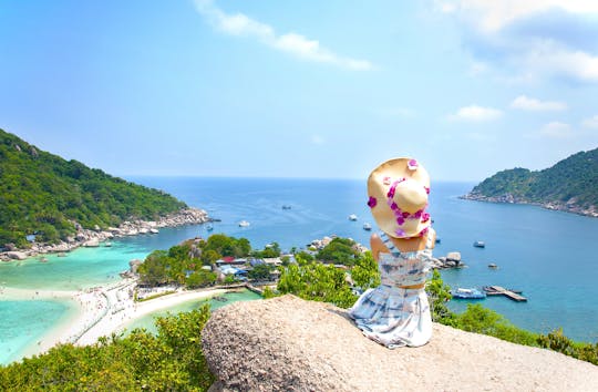 1-day shared tour to Koh Tao and Nang Yuan with lunch from Koh Samui