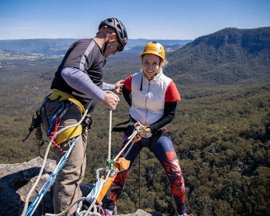 Aventure de descente en rappel d'une demi-journée dans les Blue Mountains