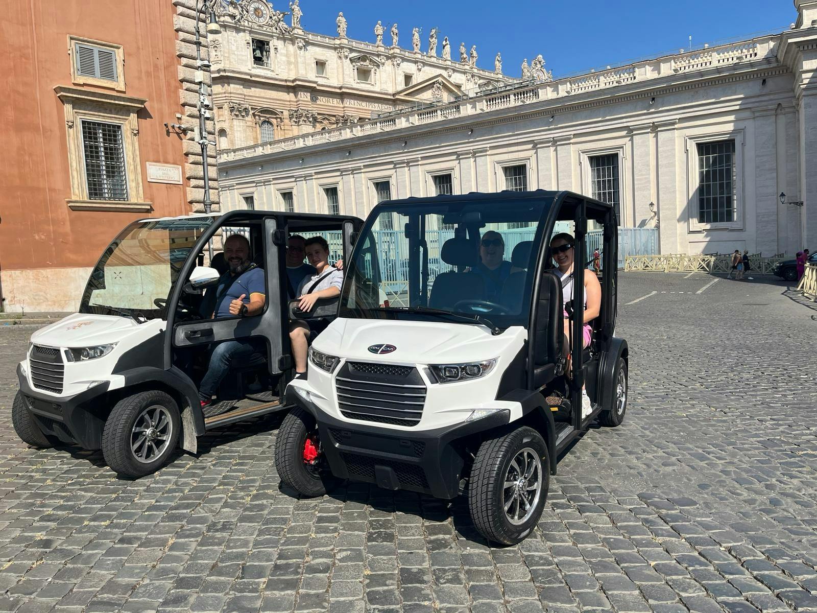 Private Rome Tour by Golf Cart with Optional Catacombs Visit