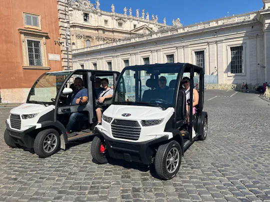 Private Rome Tour by Golf Cart with Optional Catacombs Visit
