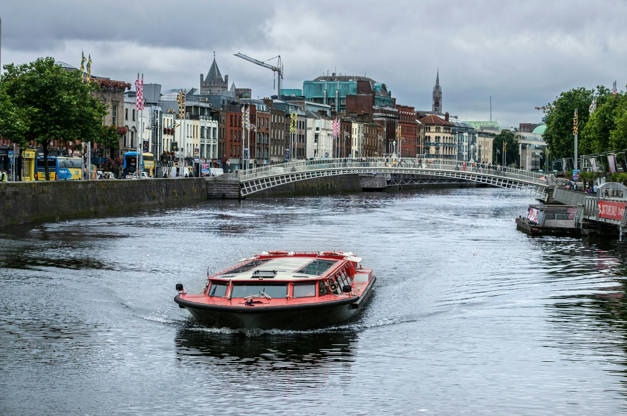 45 minute sightseeing cruise on the River Liffey