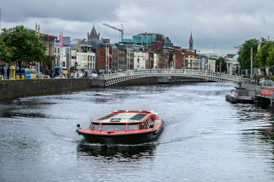 45 minuten durende rondvaart over de rivier de Liffey