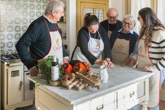 Cooking class and tasting at a Cesarina's home in Taormina