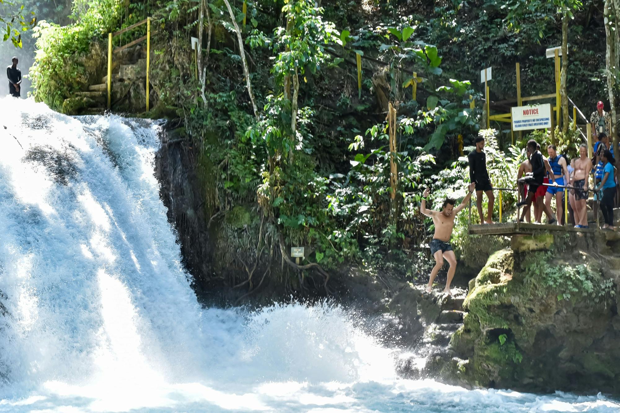 Full-day guided tour to the Blue Hole in Jamaica