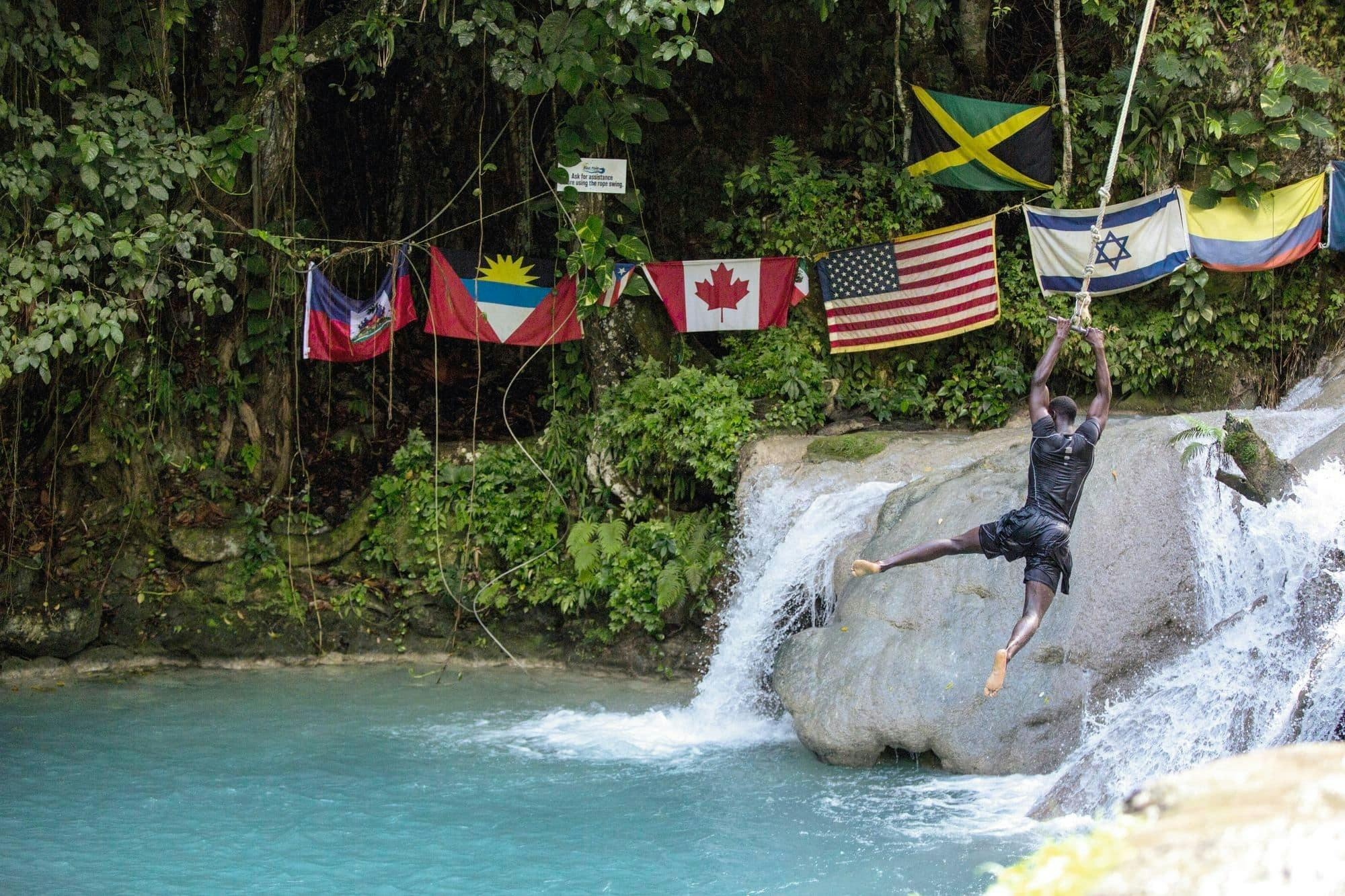 Full-day guided tour to the Blue Hole in Jamaica