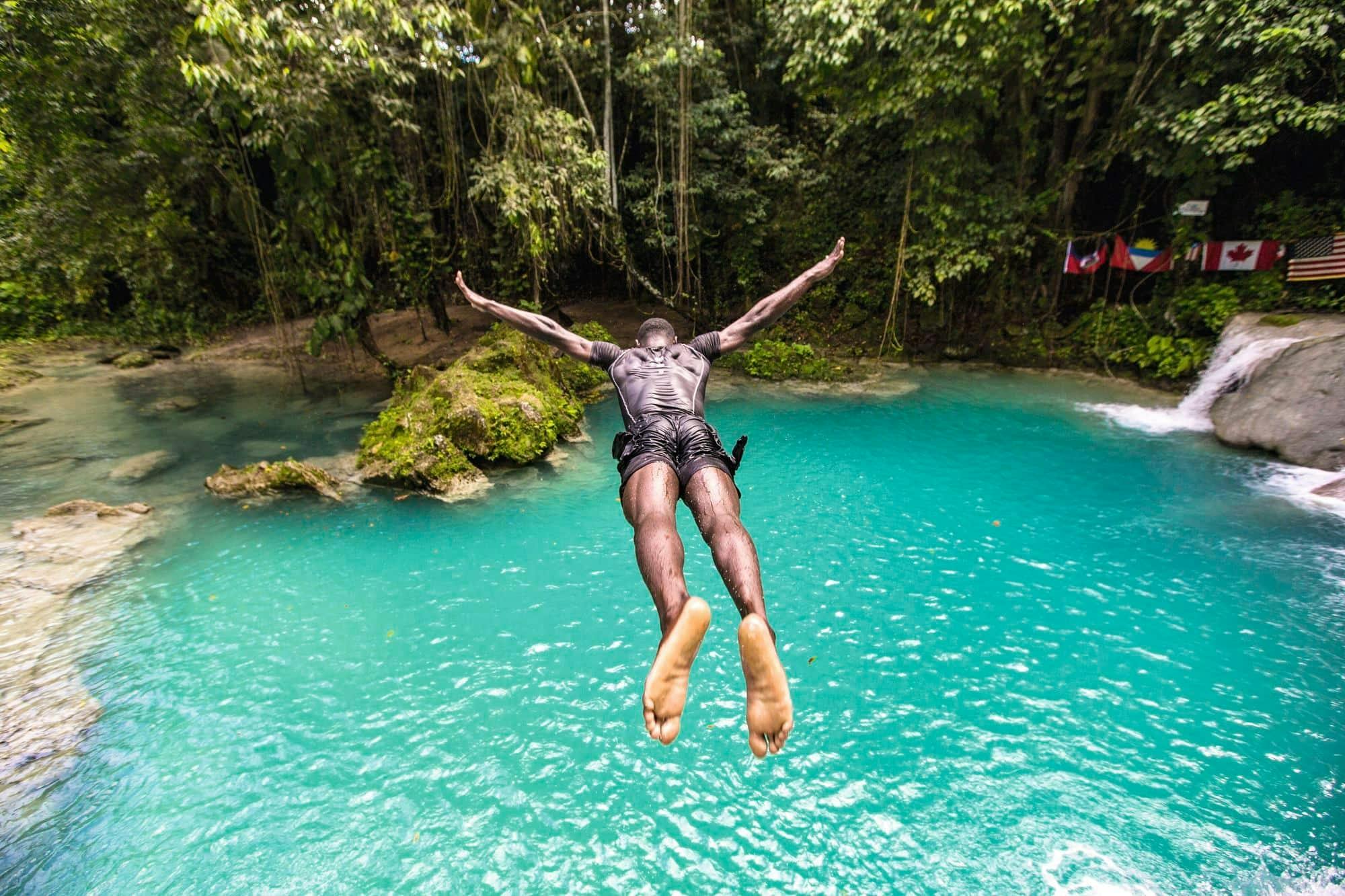 Full-day guided tour to the Blue Hole in Jamaica