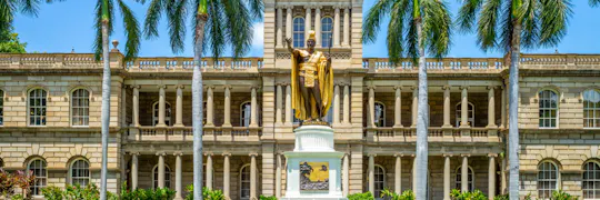 Tour a piedi autoguidato del centro di Honolulu