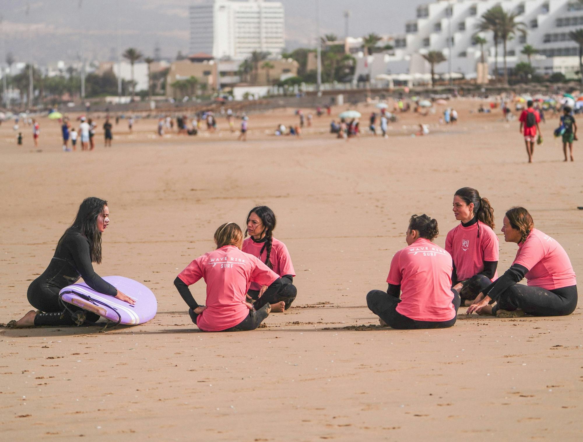 Surfing lesson in Agadir